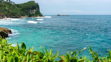 view of the coast of the sea