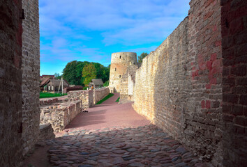 The old Izborsk stone fortress