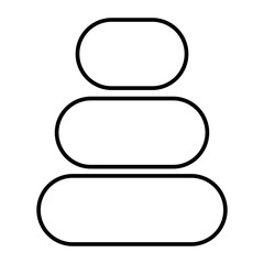 Educative, toy, pyramid icon