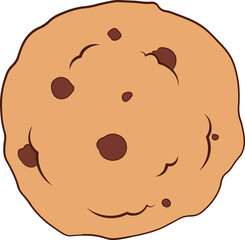 Cartoon cake delicious dessert, cake and chocolate slices, vector