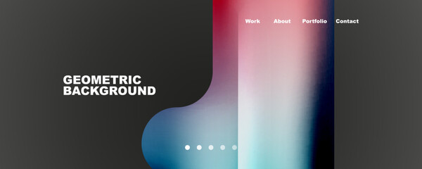 Geometric fluid shapes with liquid colors abstract background. Vector Illustration For Wallpaper, Banner, Background, Card, Book Illustration, landing page