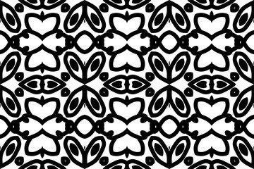 simple background. black and white seamless pattern