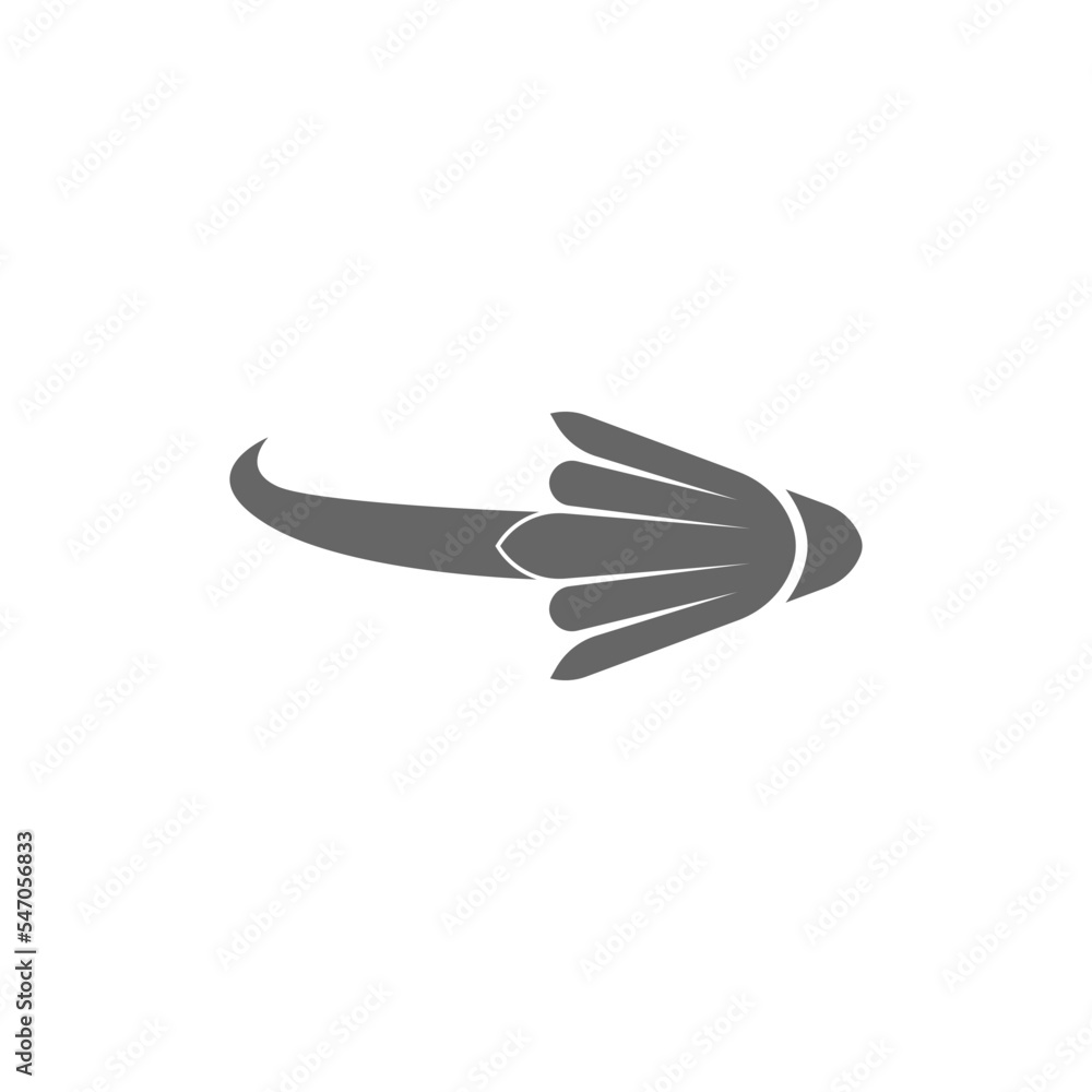 Poster shuttlecock icon isolated on a white background