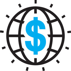 global business services ,icon and symbol