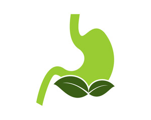 Stomach with leave shape on bottom