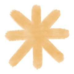 Watercolor Asterisk Shape