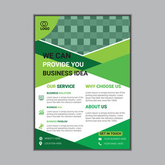 Business Letterhead Flyer Template Design Corporate letterhead with flat style Creative Modern