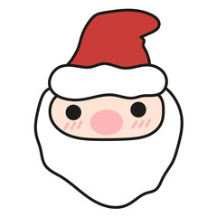 Cute doodle Christmas Santa Claus decoration