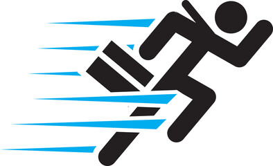 corporate management and business leader training icon and symbol