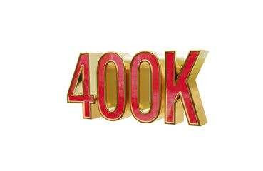 400k left side rotated 3d transparent rendered icon
