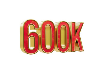 600k right side rotated 3d transparent rendered icon