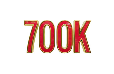 700k front side 3d transparent rendered icon