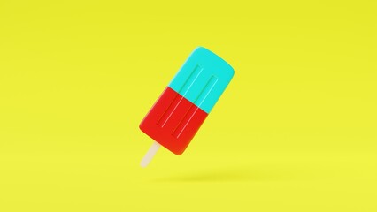 bubble gum and watermelon popsicle