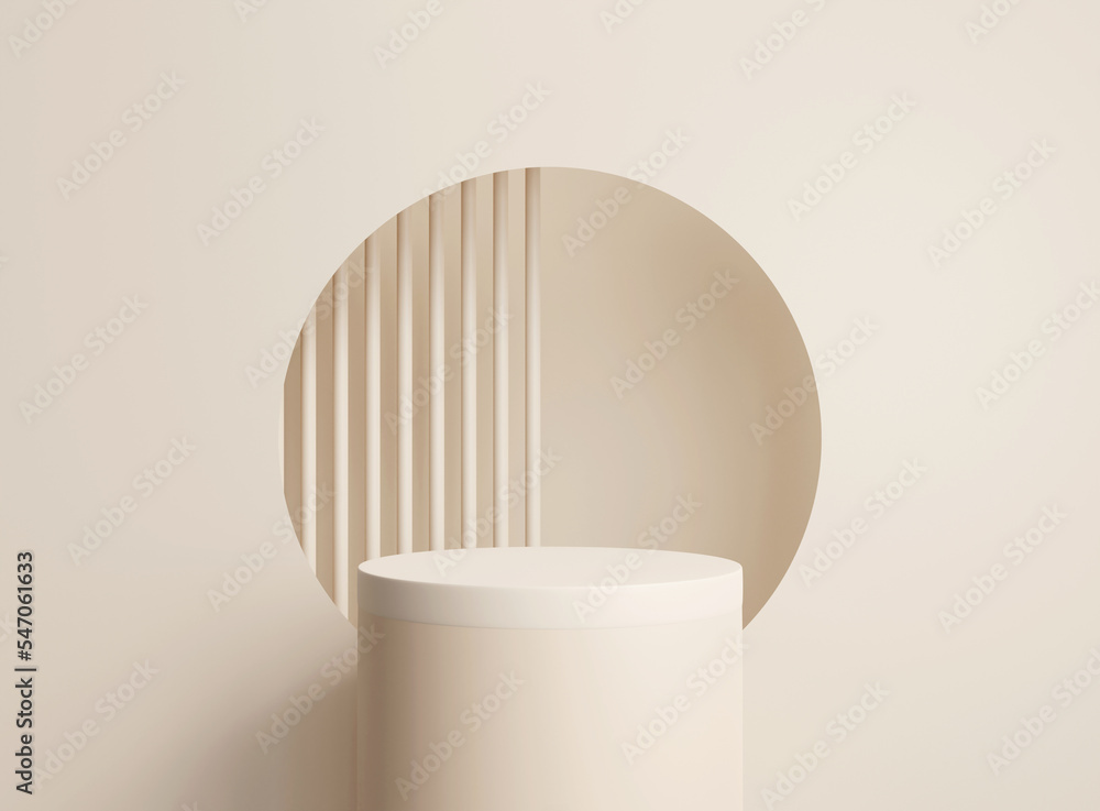 Poster 3d background scene with podium. minimal product display mockup with geometric shape object. 3d rend