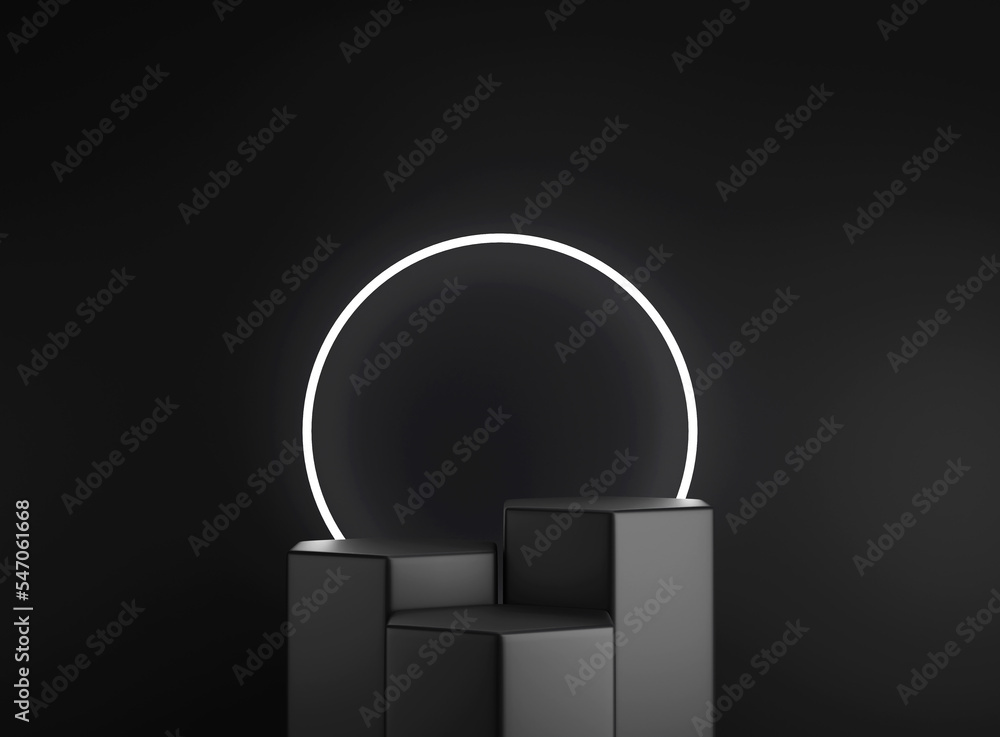 Poster 3d background scene with podium. minimal product display mockup with geometric shape object. 3d rend