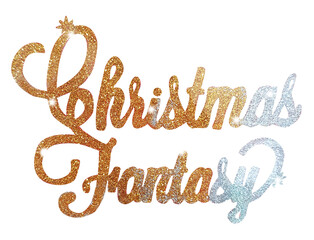 Christmas glitter PNG