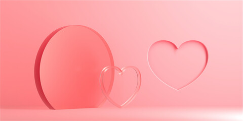 Design mock up background for Valentines day