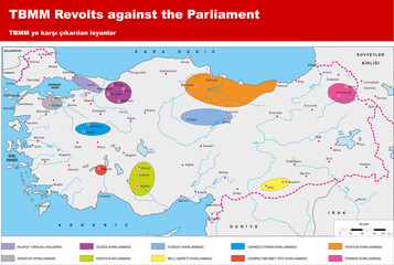 Turkey - the Ottoman dynasty and States TBMM Revolts against the Parliament