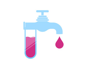 Potion bottle with water tap