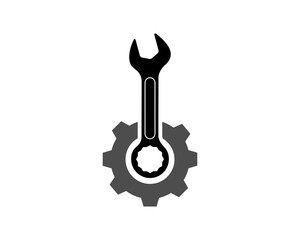 Gear shape with wrench inside