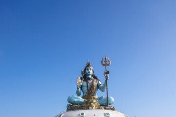 Fototapeta na wymiar Statue of Lord Shiva, Pumdikot, Pokhara