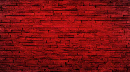 Fototapeta na wymiar red brick wall background, grunge black texture wallpaper