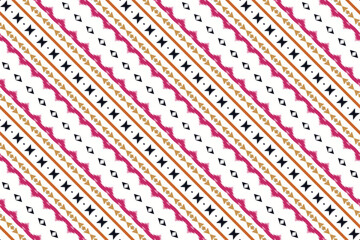 Ikat stripe tribal Africa Seamless Pattern. Ethnic Geometric Ikkat Batik Digital vector textile Design for Prints Fabric saree Mughal brush symbol Swaths texture Kurti Kurtis Kurtas