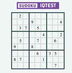 Sudoku puzzles, medium difficulty intelligence questions