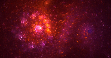 3D rendering abstract fractal light background