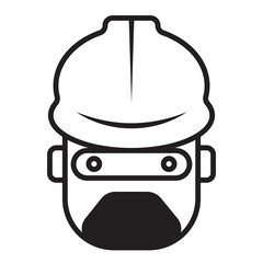 Helm industrial, safety helm, helm project, construction helm icon, logo, symbol vector illustration
