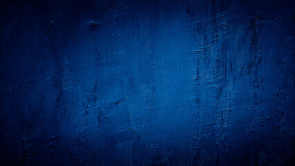 Obraz premium dark blue grungy abstract cement concrete wall texture background