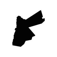 Black solid icon for jordan