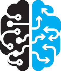 Websites applications and digital art Design Thinking,icon and symbol