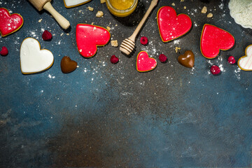 Valentine baking background
