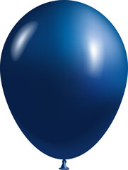 3D blue balloon
