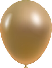 3D gold balloon