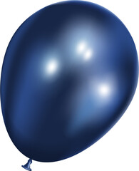 3D blue balloon