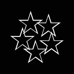 Star flower vector logo design 