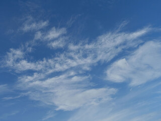 Clouds in the blue sky, background and texture