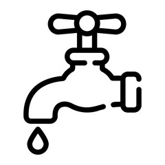 faucet line icon