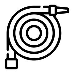 fire hose line icon