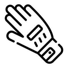 Fototapeta premium glove line icon