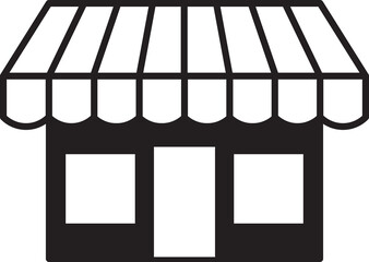 store and building  icon set 