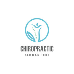 Chiropractic logo design unique idea concept