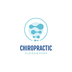 Chiropractic logo design unique idea concept