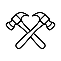 hammer icon vector design template in white background