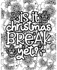 Christmas. Coloring page. Vector illustration. 