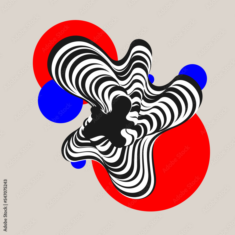 Poster composition with geometric shapes. abstract background for design. trendy stylish graphics