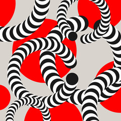 Modern geometric composition of various shapes. Illustration for design. Abstract background in the trend chart.