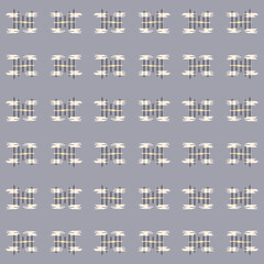 Japanese Tribal Embroidery Stripe Vector Seamless Pattern